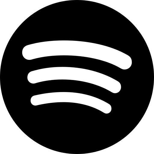 The Spotify logo, a black circle with three curved white lines stacked horizontally.